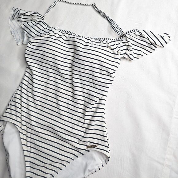 Vince Camuto Blossom Stripe One piece Swimsuit size 6 - Picture 7 of 10